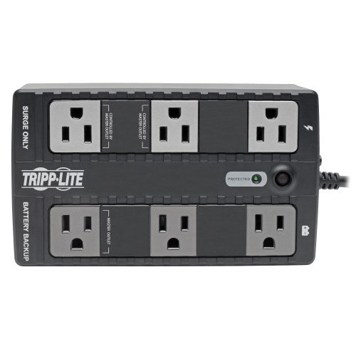 Tripp-Lite ECO350UPS | 350VA 210W Standby UPS - 6 NEMA 5-15R Outlets, 120V, 50/60 Hz, 5-15P Plug, ENERGY STAR, Desktop/Wall