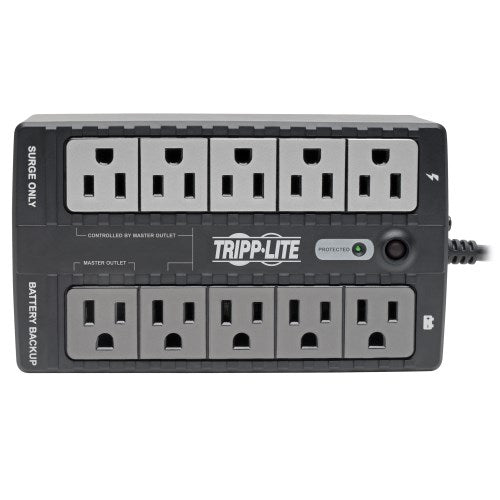 Tripp-Lite ECO550UPS | 550VA 300W Standby UPS - 10 NEMA 5-15R Outlets, 120V, 50/60 Hz, 5-15P Plug, ENERGY STAR, Desktop/Wall