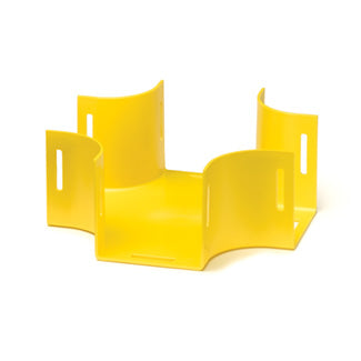 Leviton S2HCR-HCR | 2x2 Horizontal Cross without Cover, Yellow