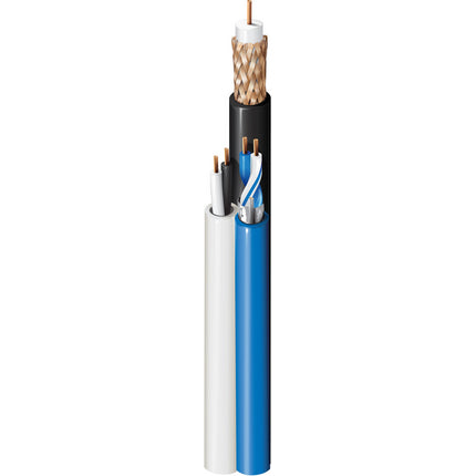 Belden 501PTZ 000500 | PTZ, RG-59 #20, #22-1pr, #18-2c, Shielded, CM, Siamese
