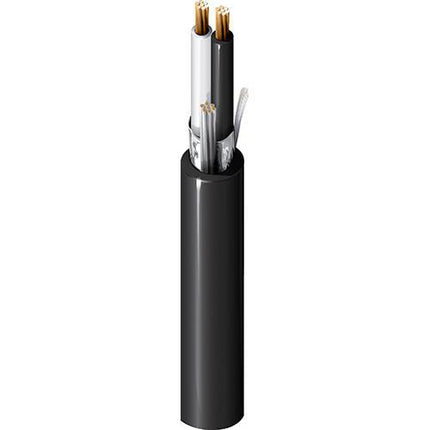 Belden 1030A 01010000 | Inst, 1 Pr #16 Str BC, PVC Ins E1, OS, Blk PVC Jkt, 300V PLTC-ER, ITC-ER, CMG