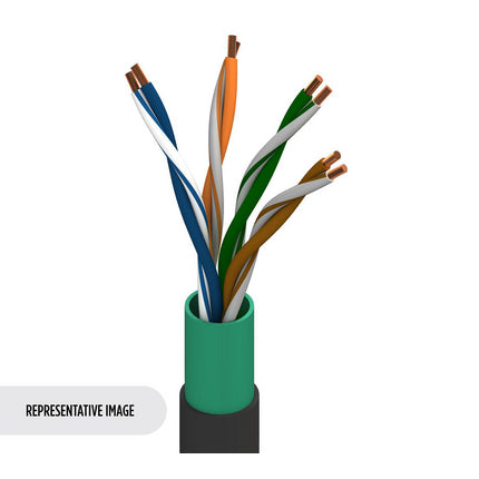 Belden 11700A 0101000 | DataTuff Cat 5e, 4 Bonded-Pr #24 Sol BC, PO Ins, PVC Jkt, PVC Jkt, MSHA CMR