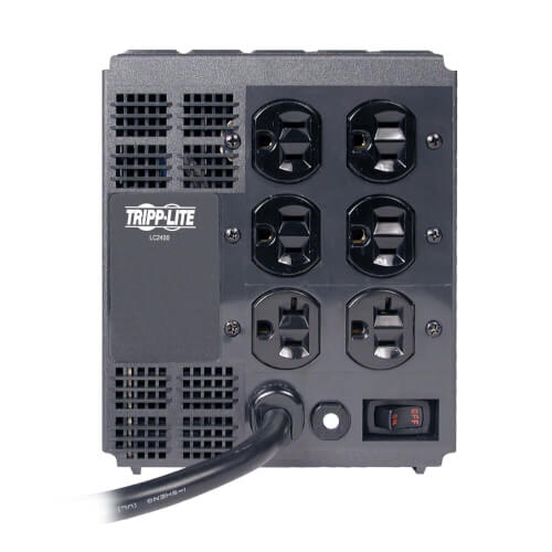Tripp-Lite LC2400 | 2400W 120V Power Conditioner with Automatic Voltage Regulation (AVR), AC Surge Protection, 6 Outlets