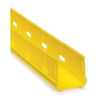 Leviton S4DCT-DHC | 4x4 Solid Duct w/Hinged Cover (1/Carton), Yellow