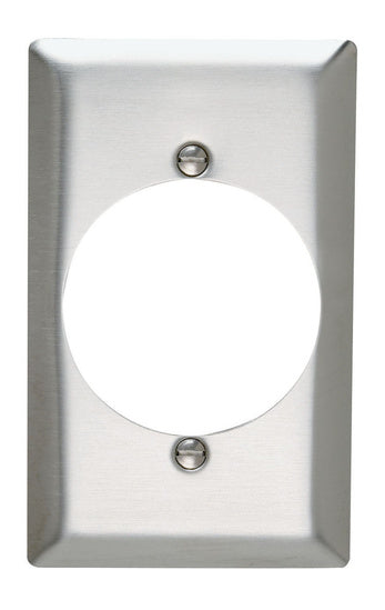 Legrand SS724 | Pass and Seymour | Power Outlet Receptacle Openings, One Gang, 302/304 Stainless Steel