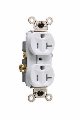 Legrand WR20TRW | Pass and Seymour | Weather-Resistant Commercial Grade Receptacles, White