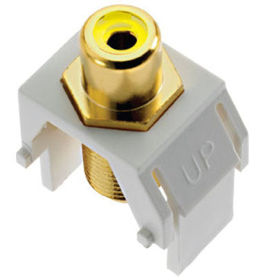 Legrand ACYRCAFW1 | Adorne Collection | Adorne Composite Video RCA to F-Connector, White