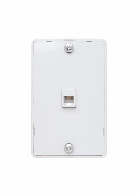 Legrand WMTE14W | On-Q | Modular Wall Mount Telephone Jack For Hanging Phones, White