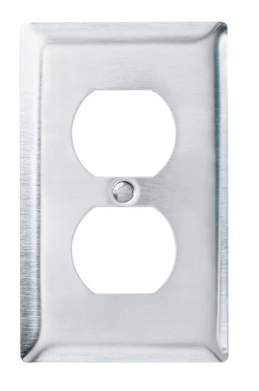 Legrand SS8 | Pass and Seymour | Duplex Receptacle Openings, One Gang, 302/304 Stainless Steel