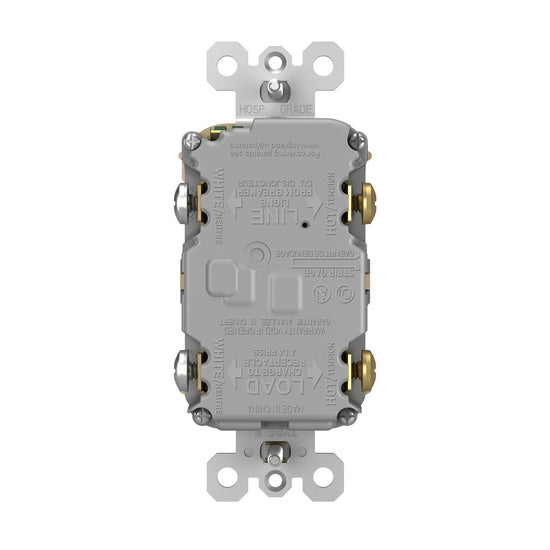 Legrand 2097-I | Radiant Collection | Radiant Spec-Grade 20A Self-Test GFCI Receptacle, Ivory