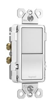 Legrand NTL873WCC6 | Radiant Collection | Radiant Single-Pole/3-Way Switch with Night Light, White