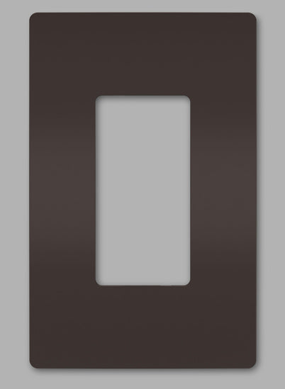 Legrand RWP26 | Radiant Collection | Radiant One-Gang Screwless Wall Plate, Brown