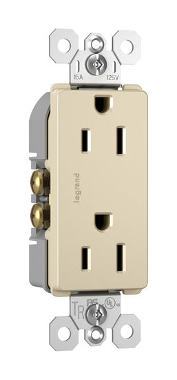 Legrand 885-TRLA | Radiant Collection | Radiant Tamper-Resistant Outlet, Light Almond