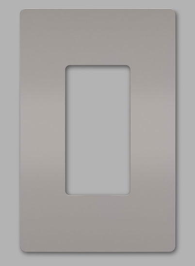 Legrand RWP26GRY | Radiant Collection | Radiant One-Gang Screwless Wall Plate, Gray