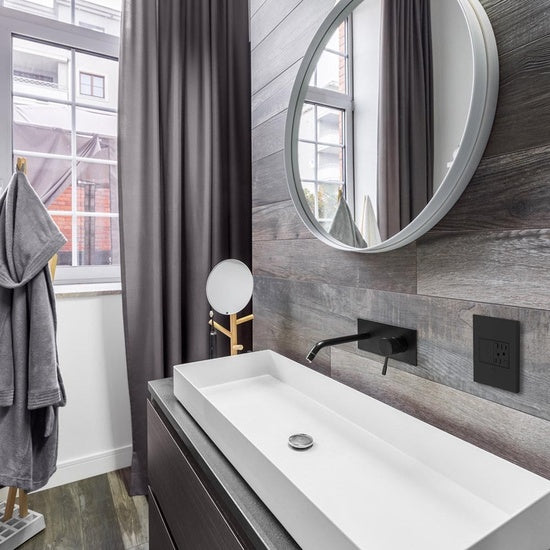 Legrand AWP2GGR4 | Adorne Collection | Adorne Graphite Two-Gang Screwless Wall Plate