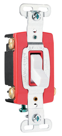 Legrand PS20AC4-W | Pass and Seymour | Industrial Extra Heavy-Duty Specification Grade Switch, White