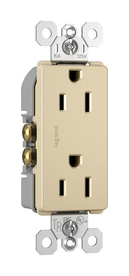 Legrand 885-TRI | Radiant Collection | Radiant Tamper-Resistant Outlet, Ivory