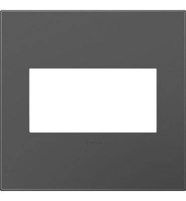 Legrand AWP2GMG4 | Adorne Collection | Adorne Magnesium Two-Gang Screwless Wall Plate