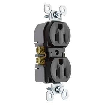 Legrand 3232-TR | Pass and Seymour | 15A/125V TradeMaster Tamper-Resistant Duplex Receptacle, Brown