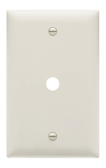 Legrand TP11-LA | Pass and Seymour | Communication Plate, One Gang, Light Almond