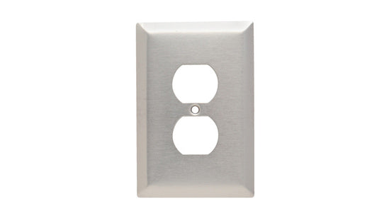 Legrand SSO8 | Pass and Seymour | Duplex Receptacle Openings, One Gang, 302/304 Stainless Steel