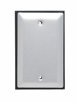 Legrand WPB1 | Pass and Seymour | One Gang Blank Cover, Brushed Aluminum, Gray
