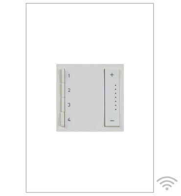 Legrand ADTPRIWHCW1 | Adorne Collection | Adorne sofTap Wi-Fi Ready Scene Controller, White