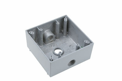 Legrand WPB232 | Weatherproof Two Gang Box, Gray