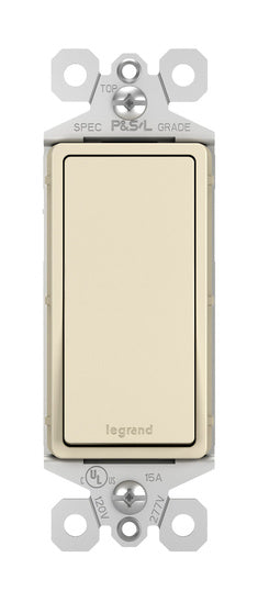 Legrand TM873-LA | Radiant Collection | Radiant 15A 3-Way Switch, Light Almond