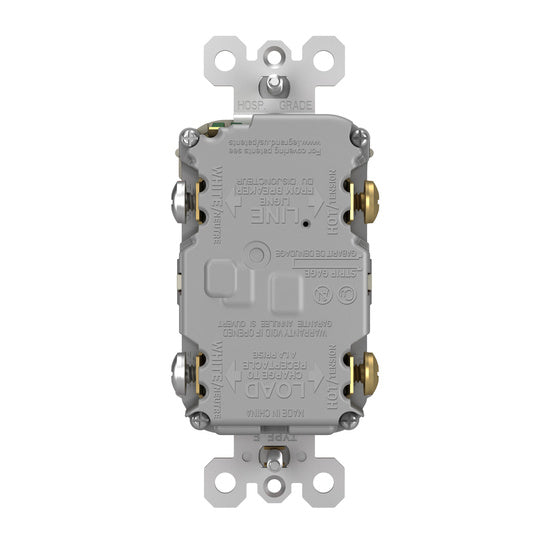 Legrand 1597TRNICC4 | Radiant Collection | Radiant Spec-Grade 15A Tamper-Resistant Self-Test GFCI Receptacle, Nickel