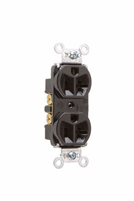 Legrand 5362 | Pass and Seymour | Hard Use Spec Grade Receptacle, Back & Side Wire, 20A, 125V, Brown