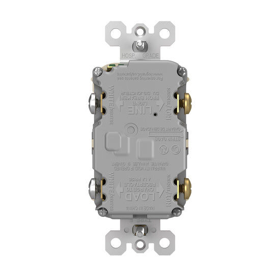 Legrand 2097-LA | Radiant Collection | Radiant Spec-Grade 20A Self-Test GFCI Receptacle, Light Almond