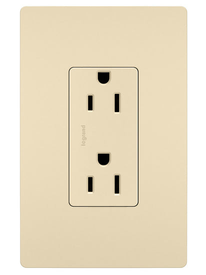 Legrand 885-I | Radiant Collection | Radiant Outlet, Ivory