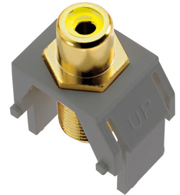 Legrand ACYRCAFM1 | Adorne Collection | Adorne Composite Video RCA to F-Connector, Magnesium