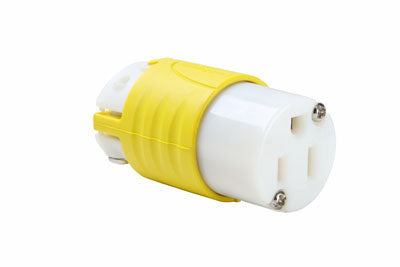 Legrand CR5269-X | Pass and Seymour | 15A, 125V Extra-Hard Use Spec-Grade Corrosion-Resistant Connector, Yellow