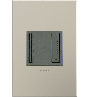 Legrand ADTPRIWHCM1 | Adorne Collection | Adorne sofTap Wi-Fi Ready Scene Controller, Magnesium