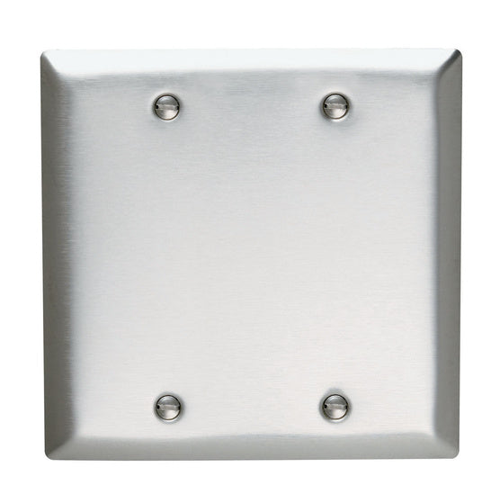 Legrand SS23 | Pass and Seymour | Blank Plates - Box Mounted, Two Gang, 302/304 Stainless Steel