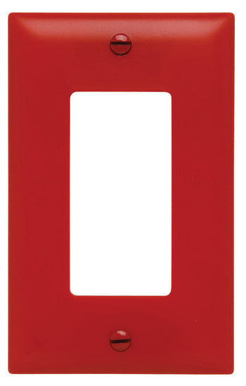 Legrand TP26RED | Pass and Seymour | Decorator Openings, One Gang, Red