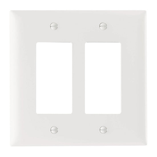 Legrand TPJ262W | Pass and Seymour | Decorator Openings, Two Gang, White
