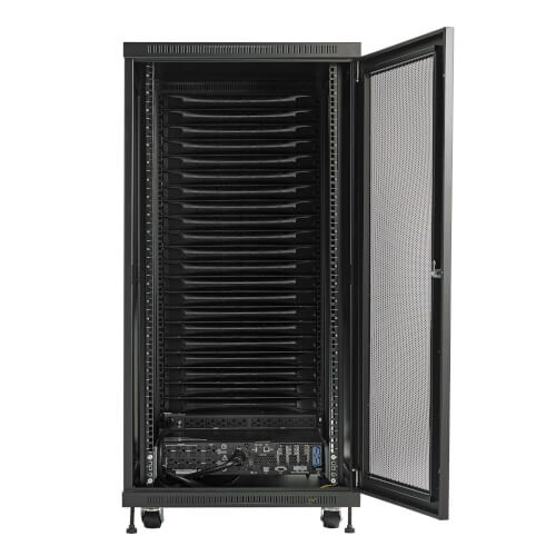 Tripp-Lite MDA2F21UPX00000 | EdgeReady Micro Data Center - 21U, 3 kVA UPS, Network Management and PDU, 230V Assembled/Tested Unit