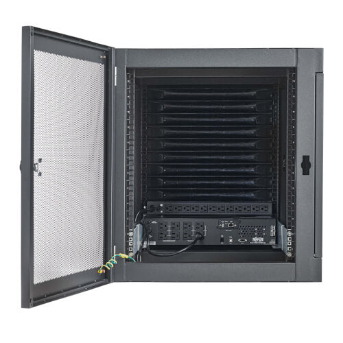 Tripp-Lite MDK1W09UPX00001 | EdgeReady Micro Data Center - 9U, Heavy-Duty, Wall-Mount, 1.5 kVA UPS, Network Management and PDU, 120V Kit