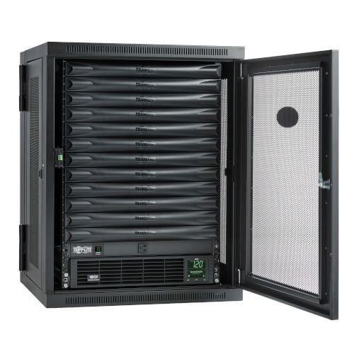 Tripp-Lite MDK1W12UPX00000 | EdgeReady Micro Data Center - 12U, Wall-Mount, 1.5 kVA UPS, Network Management and PDU, 120V Kit