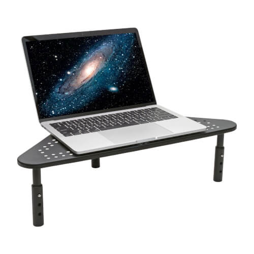 Tripp-Lite MR1220M | Monitor Riser for Desk, 12 x 20 in. - Height Adjustable, Corner, Metal, Black