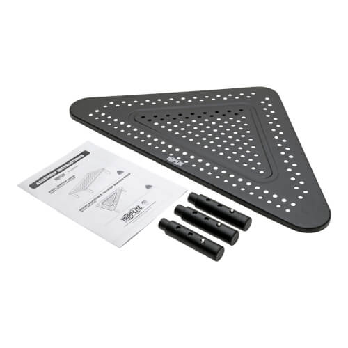 Tripp-Lite MR1220M | Monitor Riser for Desk, 12 x 20 in. - Height Adjustable, Corner, Metal, Black
