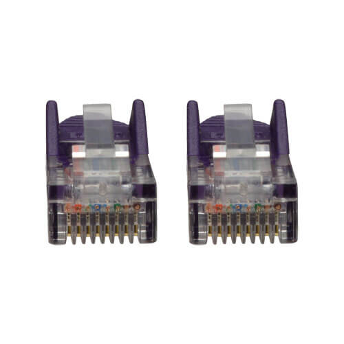 Tripp-Lite N001-003-PU | Cat5e 350 MHz Snagless Molded (UTP) Ethernet Cable (RJ45 M/M) - Purple, 3 ft. (0.91 m)