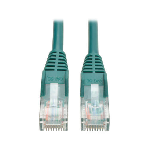 Tripp-Lite N001-015-GN | Cat5e 350 MHz Snagless Molded (UTP) Ethernet Cable (RJ45 M/M) - Green, 15 ft. (4.57 m)