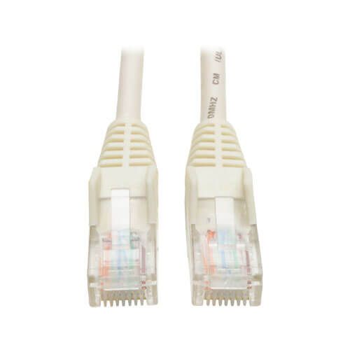 Tripp-Lite N001-050-WH | Cat5e 350 MHz Snagless Molded (UTP) Ethernet Cable (RJ45 M/M) - White, 50 ft. (15.24 m)