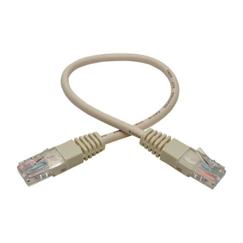 Tripp-Lite N002-001-WH | Cat5e 350 MHz Molded (UTP) Ethernet Cable (RJ45 M/M) - White, 1 ft. (0.31 m)