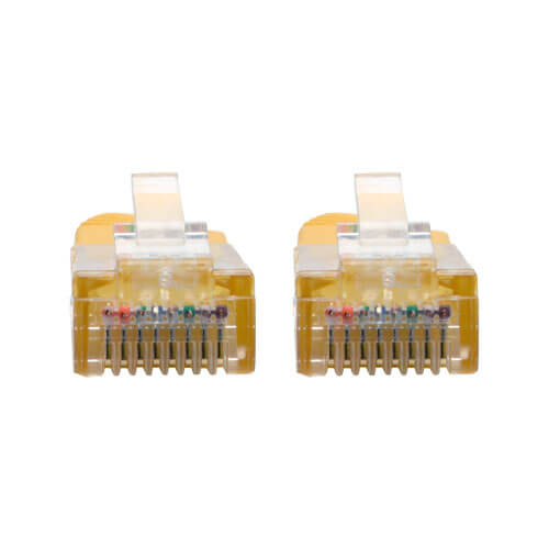 Tripp-Lite N002-002-YW | Cat5e 350 MHz Molded (UTP) Ethernet Cable (RJ45 M/M) - Yellow, 2 ft. (0.61 m)