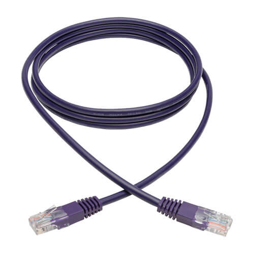 Tripp-Lite N002-006-PU | Cat5e 350 MHz Molded (UTP) Ethernet Cable (RJ45 M/M) - Purple, 6 ft. (1.83 m)